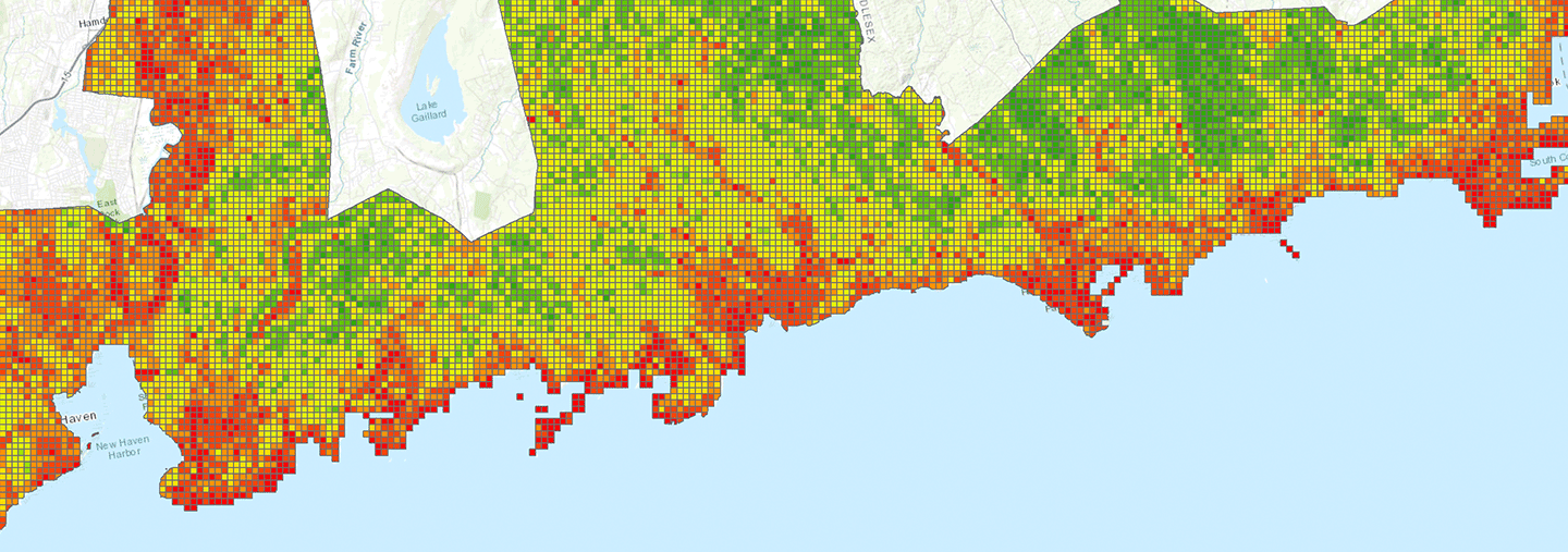 Shoreline data map image