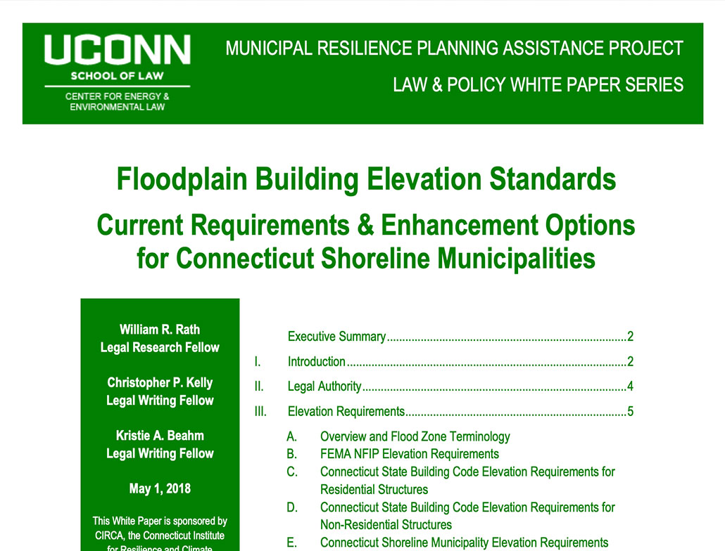 floodplain Elevation report cover