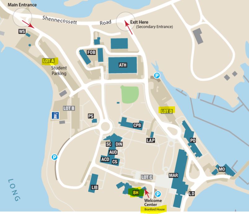 Avery Point Campus map